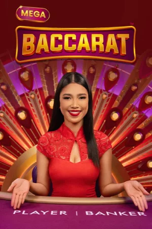 Mega Baccarat live table at Swiper casino